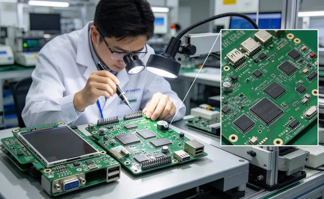 2-Layer FR4 industrial control PCBA cover image