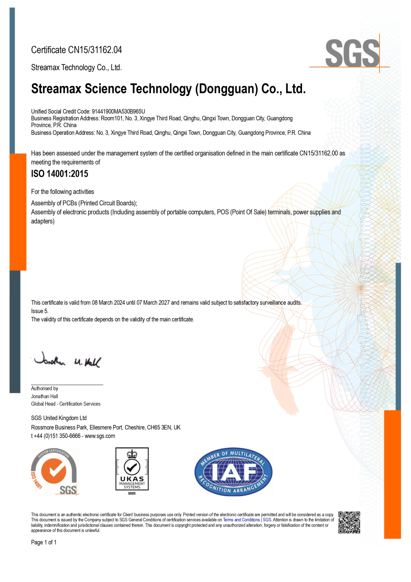 SZX ISO 14001